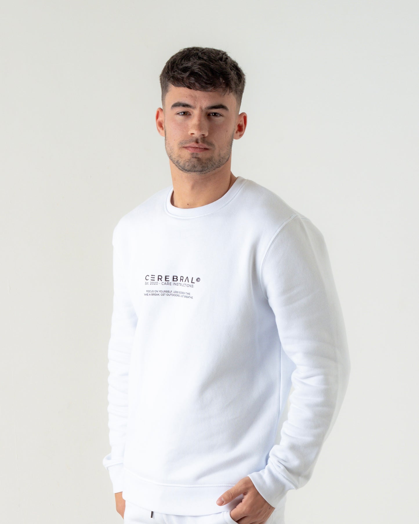 White Self-Care 2.0 Sweatshirt