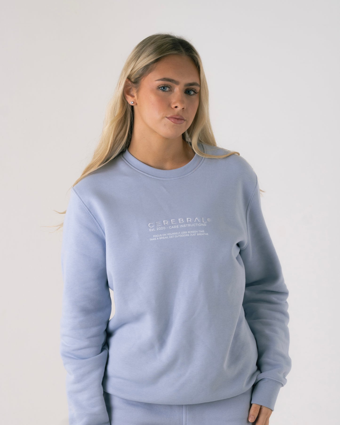 Serene Blue Self-Care 2.0 Sweatshirt