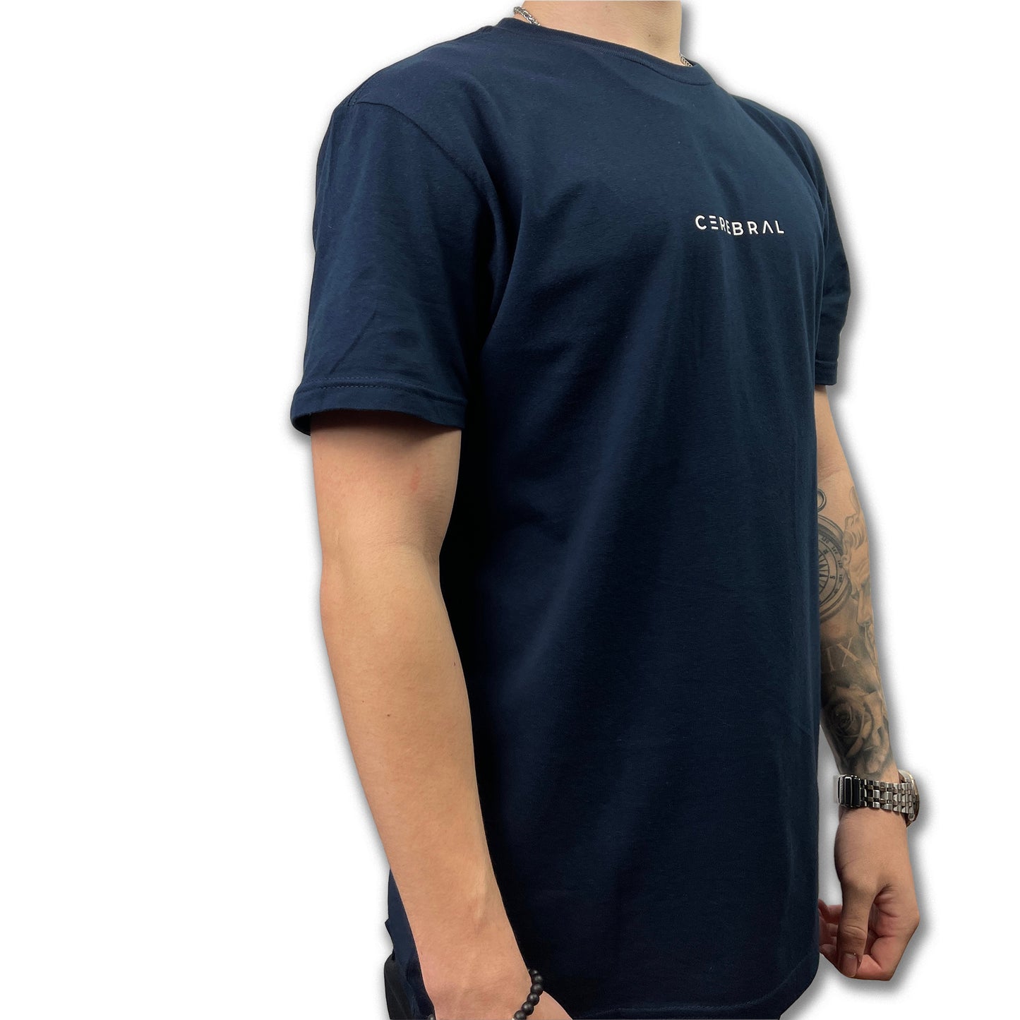 Navy Logo-print Cotton Jersey T-Shirt