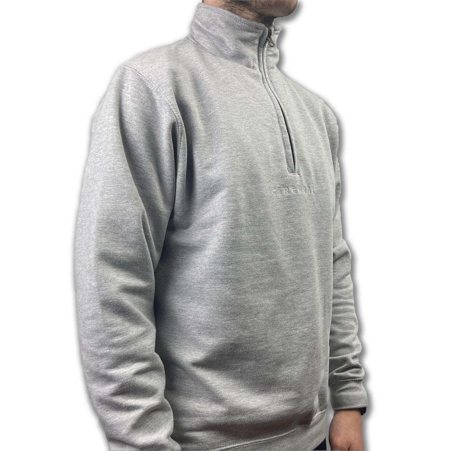 Grey 1/2 Zip Sweatshirt